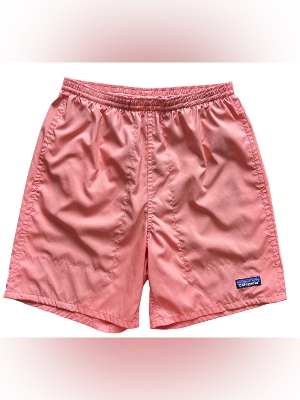 Patagonia Baggies 7” Shorts Mens S Bright Coral Swim Hiking Nylon